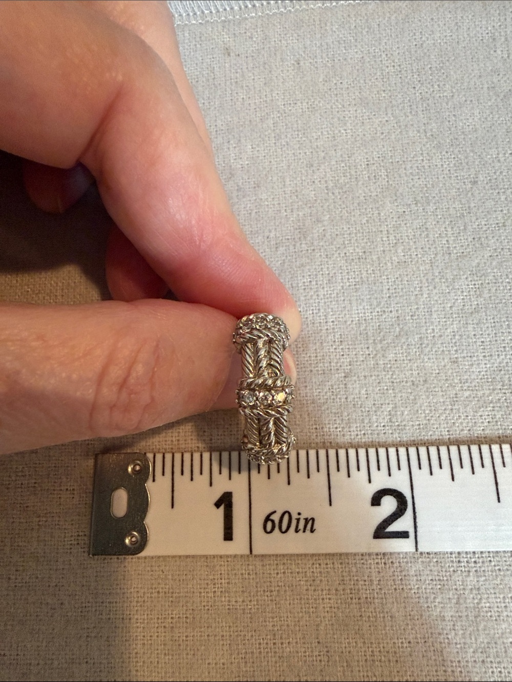 Judith Ripka Sterling Silver ring - Picture 5 of 7